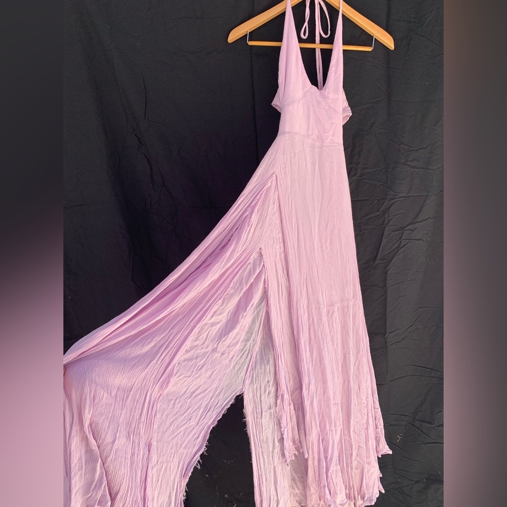 Free People Lilac Halter Maxi Dress